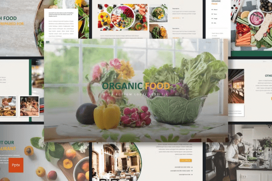 Organic Food - Restaurant Powerpoint Template