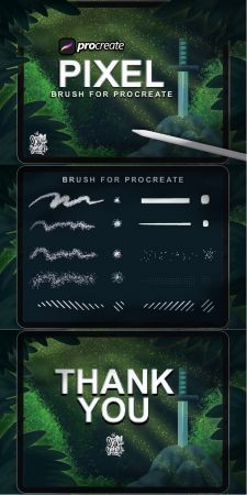 Dansdesign Pixel Brush Procreate