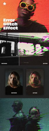 CreativeMarket - Error Glitch Photo Effect - 16490663