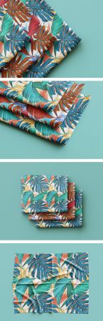 Folded Fabric PSD Mockups Templates