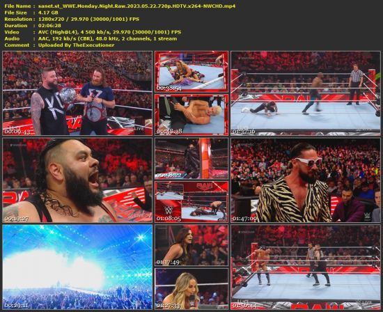 WWE Monday Night Raw 2023 05 22 720p HDTV x264-NWCHD