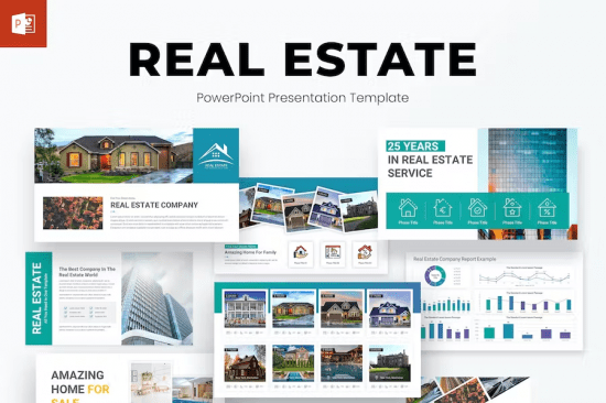 Real Estate PowerPoint Presentation Template WCXWW94