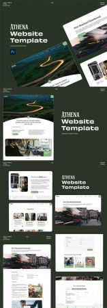 Athena Website PSD Template