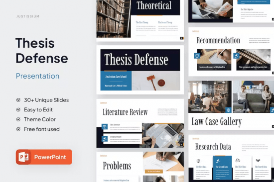 JUSTISSIUM - Law Thesis Defense Powerpoint
