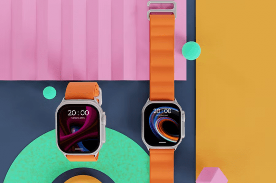 Apple Watch Colorful Mockup