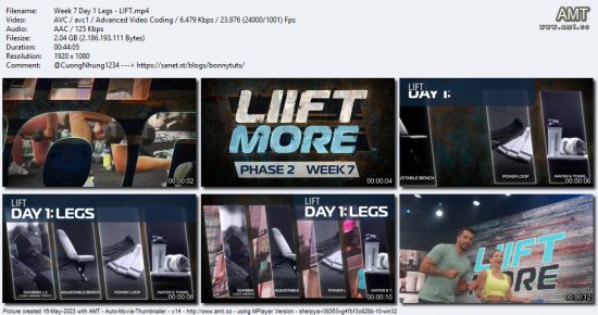 BeachBody - LIIFT MORE - Phase 2 (Week 7)