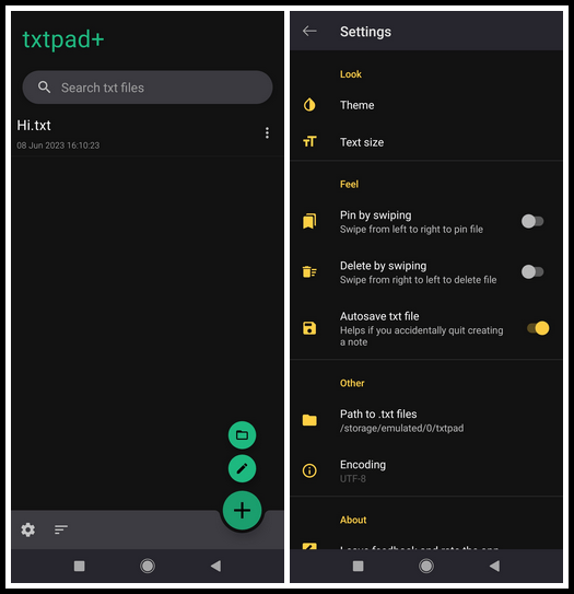 txtpad+ - Create txt files v3.2.3 plus