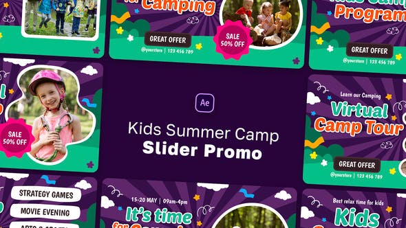 Videohive - Kids Summer Camp Slider Promo - 46320455