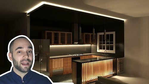 Kitchen Interior Design in Revit