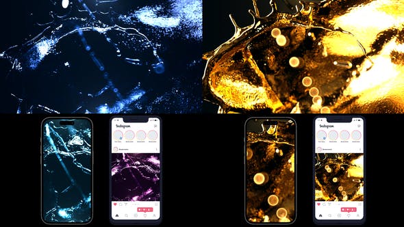 Videohive - Liquid Water &amp; Gold Logo - 45833859
