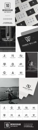 10 Monogram Logo Templates