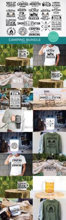 Camping Vector Templates Collection