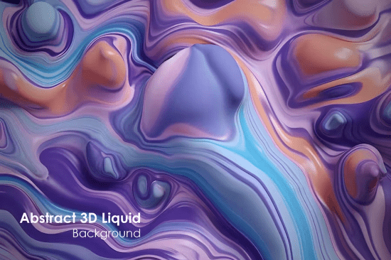 High quality Abstract 3D Liquid Background