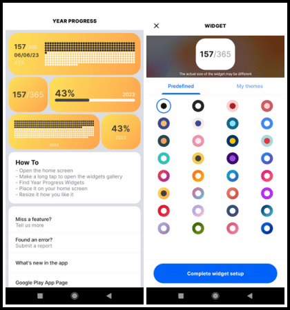 Year Progress Widget v2.1.0