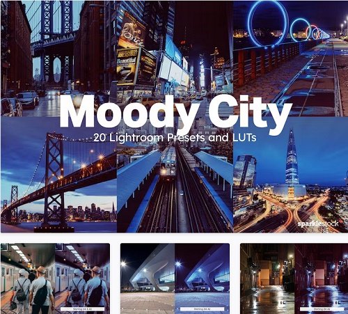 20 Moody City Lightroom Presets LUTs - 26973506