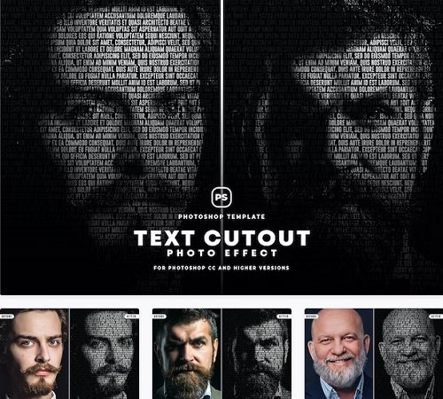 Text Cutout Photo Effect - S8ATSYQ