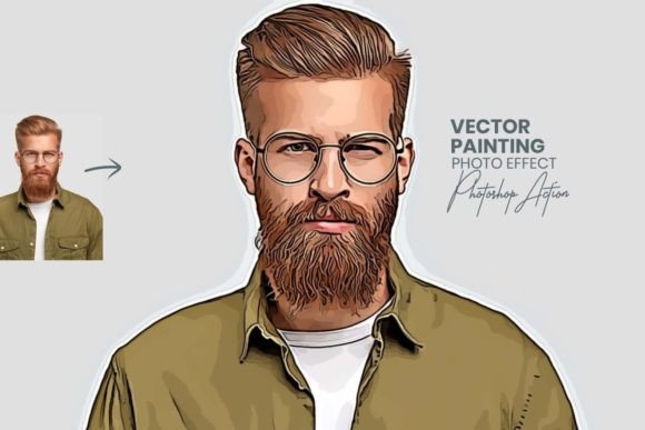 Vector Painting Photoshop Action - 16501846
