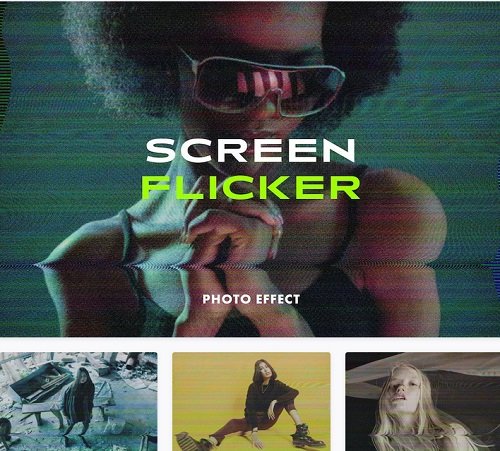 Screen Flicker Photo Effect - 10981031