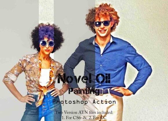 Novel Oil Painting Photoshop Action - 26691181
