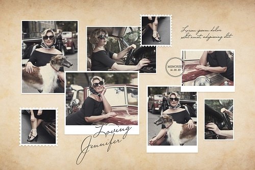 Vintage Photo Collage Mood Board - 21335841