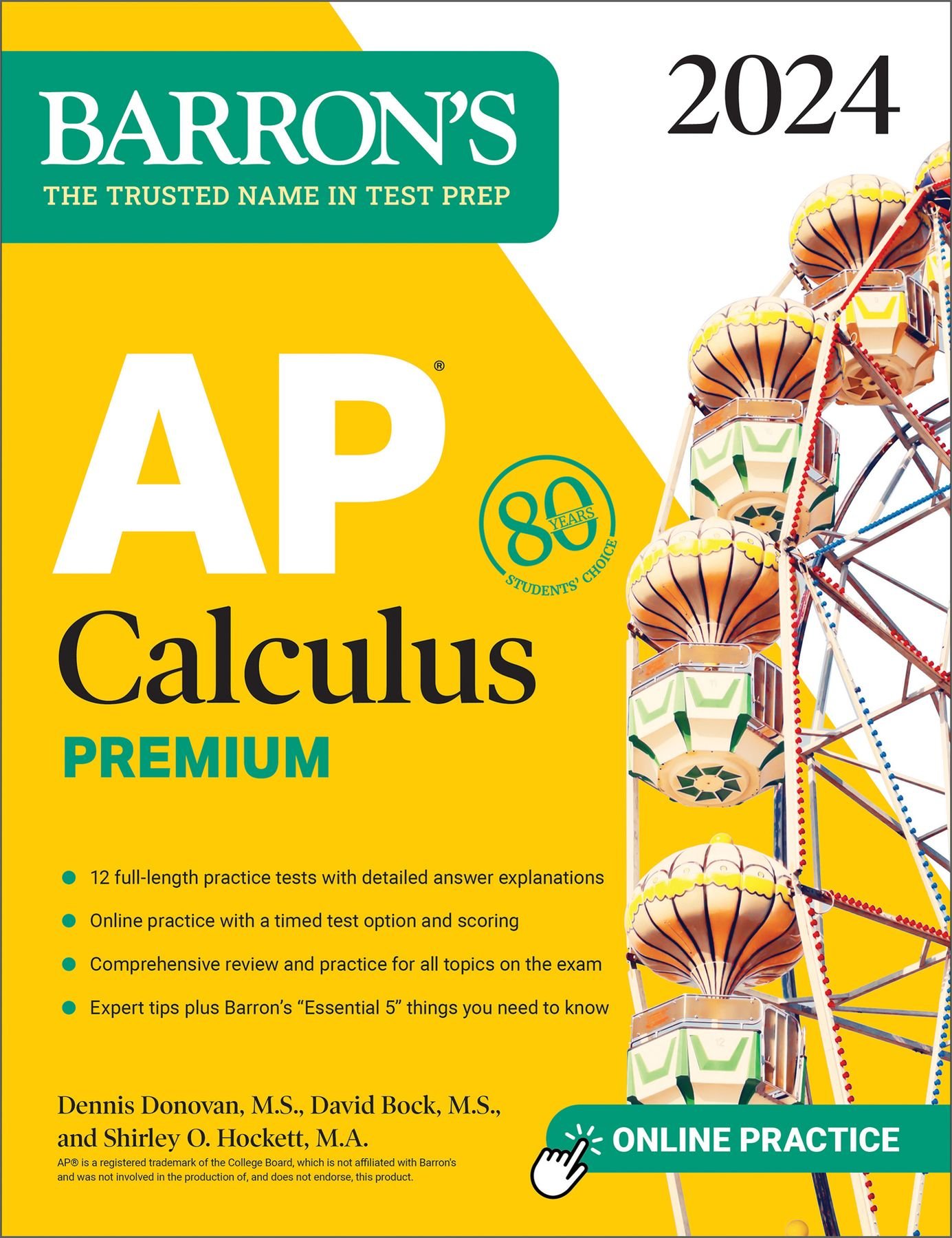 AP Calculus Premium, 2024 12 Practice Tests + Comprehensive Review