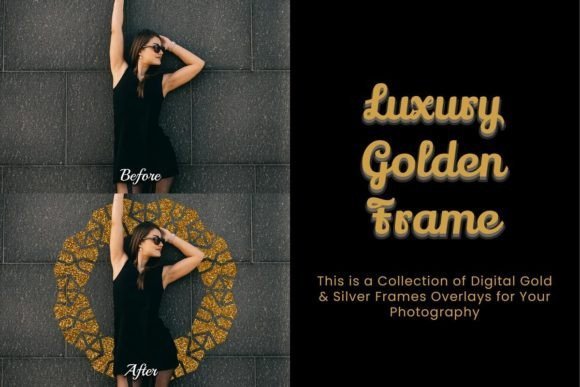 32 Luxury Golden Frame Pack - 27124347