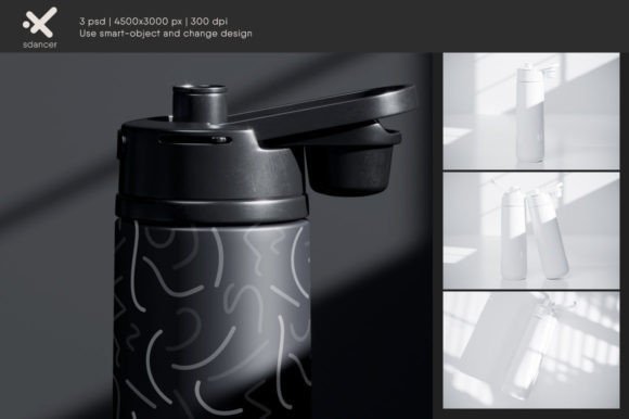 Thermos Flask Water Bottle Mockup - 27116744
