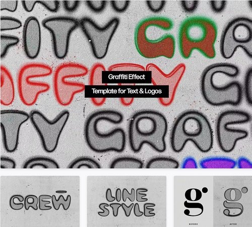 Urban Graffiti Text &amp; Logo Effect - 26690113