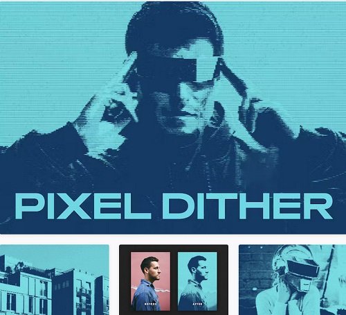 Pixel Dither Photo Effect - 26690176