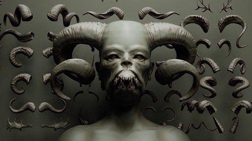 HORNS - 60 Horns, Antlers, Frills &amp; Horn Sockets IMM + VDM