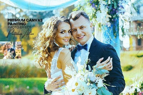 Premium Canvas Painting Photoshop - 17672024