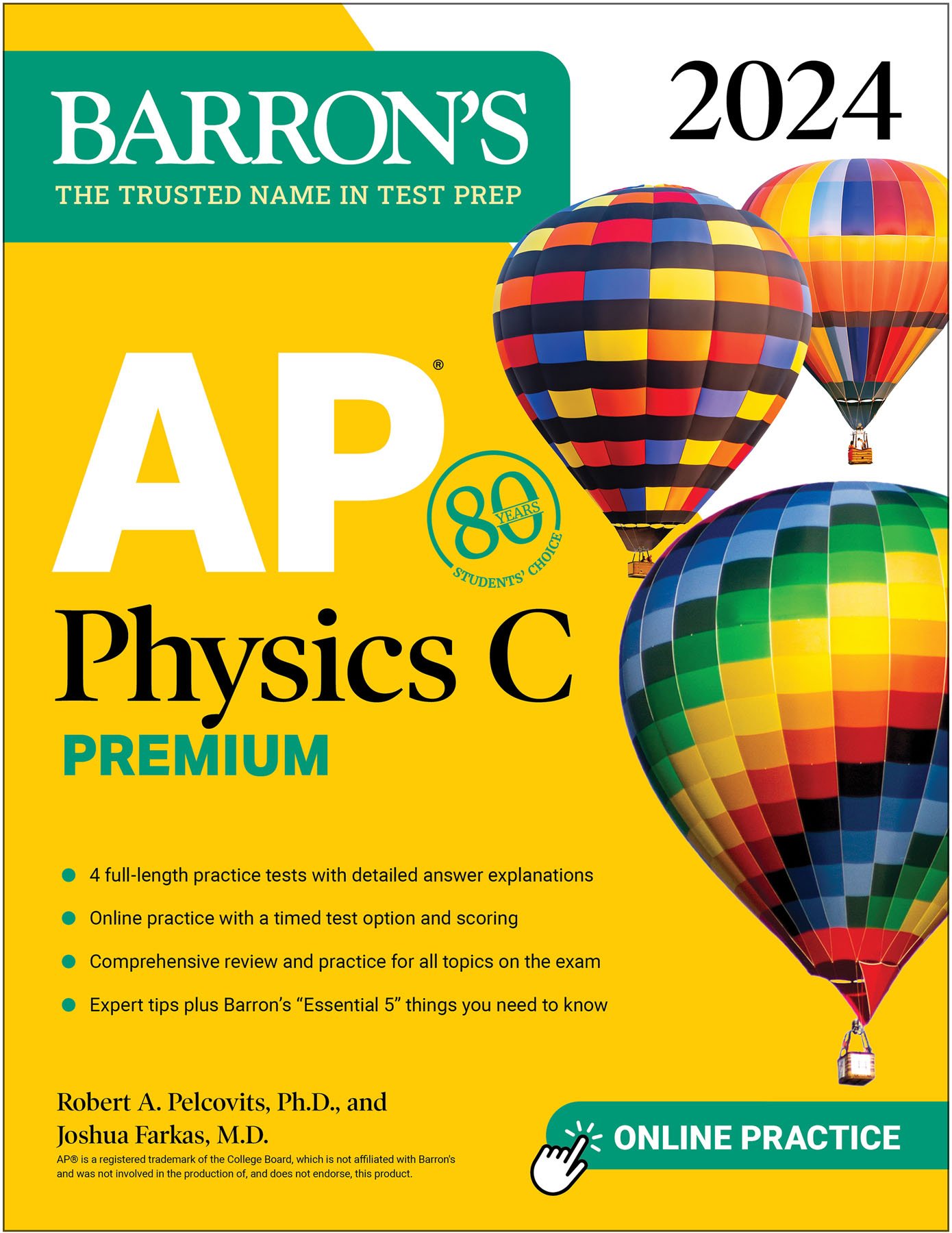 AP Physics C Premium, 2024 4 Practice Tests + Comprehensive Review