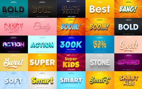 25 Best 3D Text Effect Bundle - 16071787
