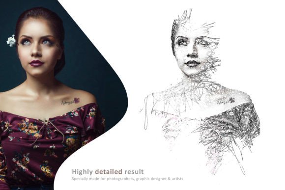 Scribble Pen Sketch - PS Action - 26692672