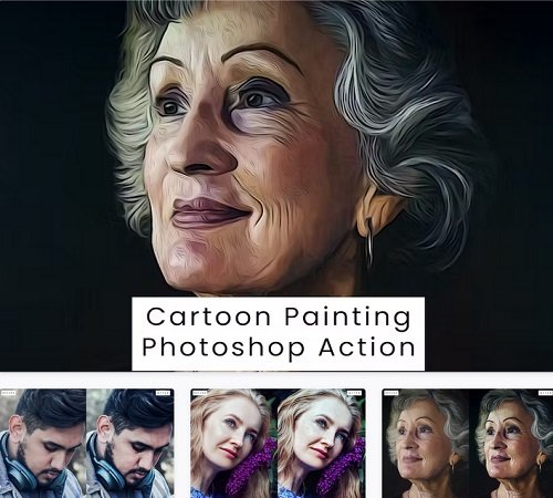 Cartoon Painting Photoshop Action - TU8GB3P