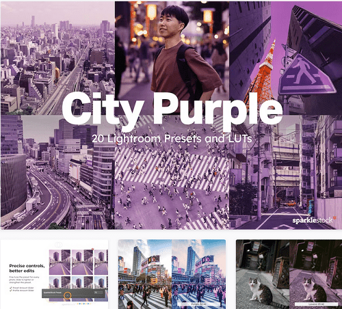 20 City Purple Lightroom Presets - 46682305