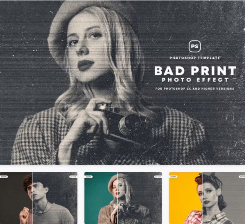 Bad Print Photo Effect - 46412744