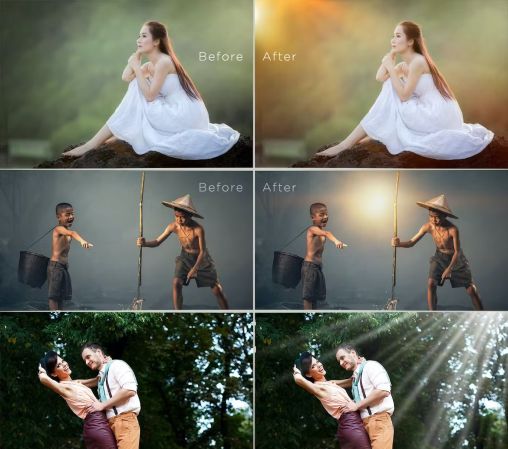 100 Realistic Sunlight Overlays, Photoshop editing - UBW4HDT