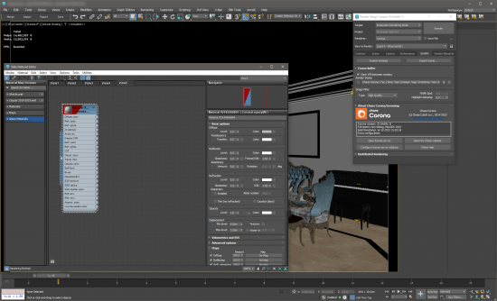 Corona Renderer 10 Hotfix 1 Incl. Material Library for 3DS MAX 2016-2024