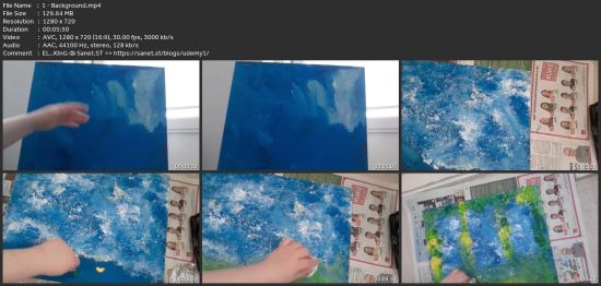 Floral Hot Air Balloons Fantasy Acrylic Painting Tutorial