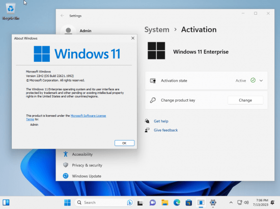 Windows 11 Enterprise 22H2 Build 22621.1992 (No TPM Required) With Office 2021 Pro Plus Multilingual Preactivated