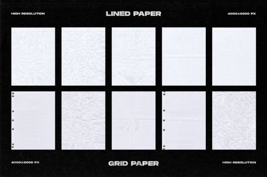 Rough Paper Textures (30 Assets) - 7538000