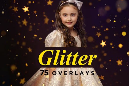 75 Glitter Overlays, Sparkle Effect for Photo Edit - 39ALRN9
