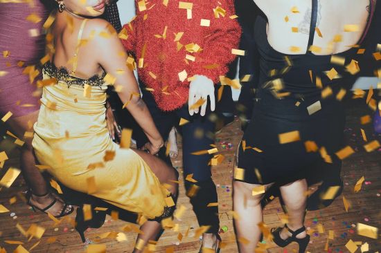Golden Foil Confetti Overlays - ZVFMRJL