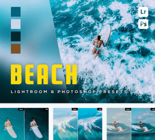 6 Beach Look Lightroom and Photoshop Presets - 46512632