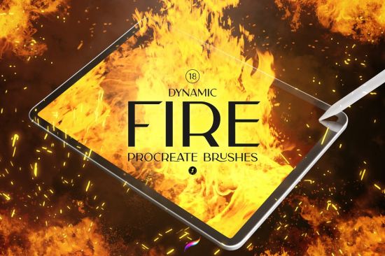 Fire Procreate Brushes - 10863479