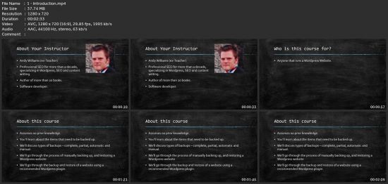 Wordpress Backup &amp; Restore