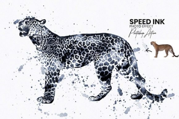 Speed Ink Photoshop Action - 14480126