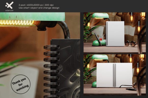 Spiral Notebook Mockup - 26693156