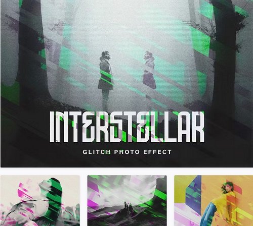 Interstellar Glitch Photo Effect - 26698050